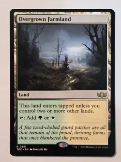 MTG Overgrown Farmland Tarkir: Dragonstorm Commander 0381 Regular Rare - Image 2