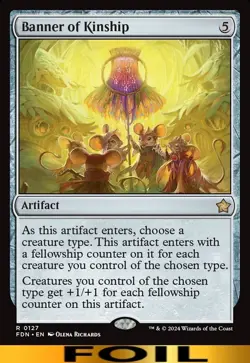 Banner of Kinship ** FOIL ** #127 - Foundations - NM MTG - Image 1