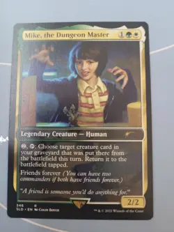 Mike, the Dungeon Master Stranger Things Secret Lair MTG Magic Extended Art LP - Image 1