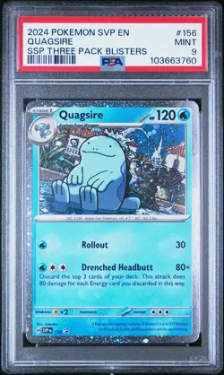 2024 POKEMON SVP EN #156 QUAGSIRE PSA 9 POP 49 SV BLACK STAR PROMO - Image 1