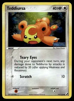 Teddiursa Unseen Forces Common 77/115 2005 Pokemon TCG - Image 1