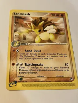Sandslash 21/100 Pokemon Trading Card Game E-Reader Card MP US SELLER - Image 1