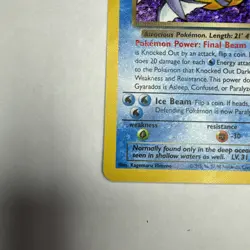 2000 Classic - Team Rocket Dark Gyarados PreRelease Foil Stage 1/Rare Holo #8 - Image 4