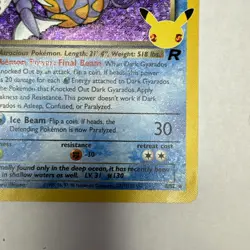 2000 Classic - Team Rocket Dark Gyarados PreRelease Foil Stage 1/Rare Holo #8 - Image 5