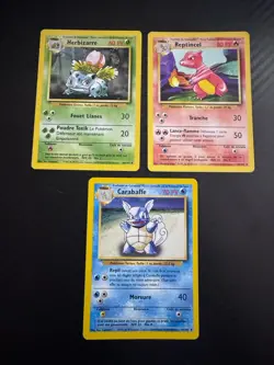 LOT 3 STARTERS CARTES POKEMON - SET DE BASE /102 FR - Image 1