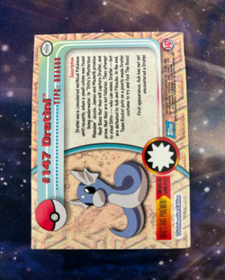 HP 2000 Topps Pokemon Series 3 Silver Foil #147 Dratini TV Animation 1st Edition - Image 3