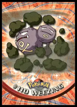 Topps Pokemon Weezing #110 1999 TV Animation Edition Non Holo Blue Logo NM - Image 1