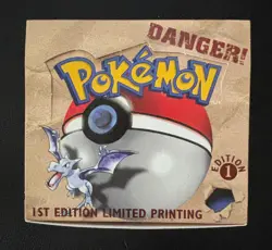 Empty - 1st Edition - Fossil - Booster Pack Box - Vintage Pokemon 1999 WOTC - Image 1