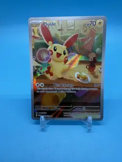 Pokemon Plusle 193/182 SV04: Paradox Rift Illustration Rare Holo HP 70 - Image 1