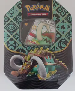 Pokemon Paldean Fates Great Tusk EX Tin New Factory Sealed**Read Description** - Image 5