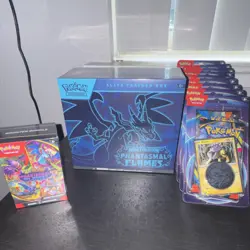 Pokemon TCG Phantasmal Flames Elite Trainer Box, Booster Bundle, 2-pack blisters - Image 1