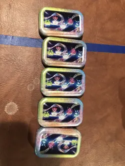 Pokemon TCG Paldean Fates Tin Set Of Five *Empty Tins* - Image 2