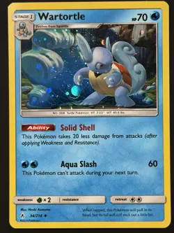 Wartortle 34/214 Cosmos Holo Unbroken Bonds Pokemon Near Mint - Image 4