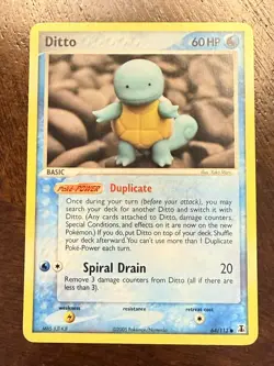 Ditto (Squirtle) 64/113 Delta Species Vintage Pokemon TCG - NM! - Image 1
