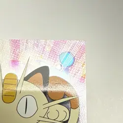 Topps Pokemon 1999 #52 Meowth Blue Logo Holo Foil - MP - Image 3