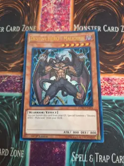 Yugioh Destiny HERO - Malicious LEHD-ENA04 Ultra Rare 1st Edition Near Mint - Image 1