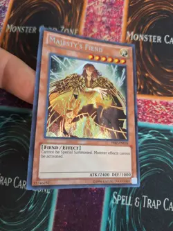 Yugioh Majesty's Fiend PRIO-EN034 Secret Rare Unlimited Near Mint - Image 2