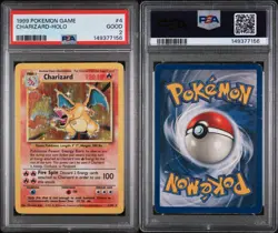 Pokemon Charizard Base Set Unlimited Holo Rare #4 PSA 2 - Image 3