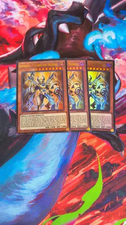 Yugioh! 3x Imsety, Glory of Horus 1st Edition Ultra Rare CH02-EN022 (PLAYSET) NM - Image 1