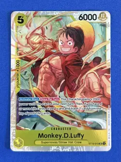 Monkey.D.Luffy ST13-015 - One Piece TCG - SR Foil EN NM - Image 1