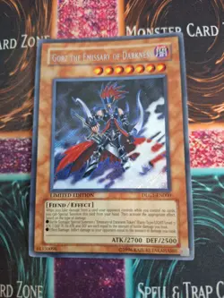 Yugioh Gorz the Emissary of Darkness DLG1-EN000 Secret Rare Limited Near Mint - Image 1