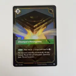 ZHONYA'S HOURGLASS OGN 077/298 NM Rare Riftbound Origins FOIL - - Image 1