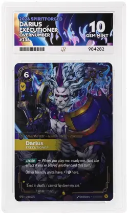 Darius - Executioner SFD 236/221 Overnumber Spiritforged Riftbound ACE 10 - Image 2