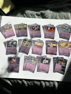 Pokemon TCG Stellar Crown Bulk Psychic Bundle Inc Holos & Reverse Holos 46 Cards - Image 1