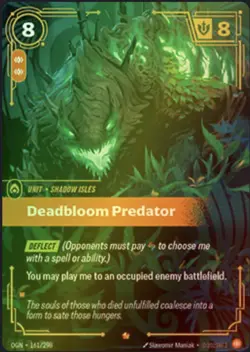 3x Deadbloom Predator -Playset Origins (OGN) 161/298 NM Riftbound - Image 1