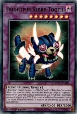 1x (EX) Frightfur Sabre-Tooth - TOCH-EN048 - Super Rare - 1st Edition YuGiOh - Image 1