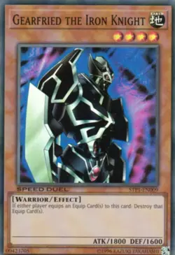 1x (EX) Gearfried the Iron Knight - STP1-EN009 - Super Rare - Unlimited YuGiOh - Image 1