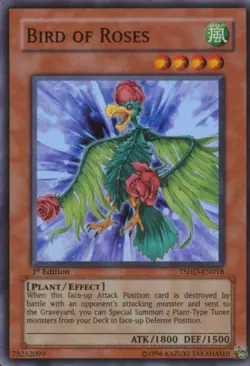 1x (LP) Bird of Roses - TSHD-EN018 - Super Rare - 1st Edition YuGiOh - Image 1