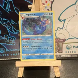 Vaporeon SWSH072 Black Star Promo Holo Rare Pokemon TCG Card Mint Condition 2 - Image 3