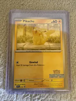 Pikachu Illustration Contest 2024 Promo SV: Scarlet & Violet Promo Cards 214 NM - Image 1