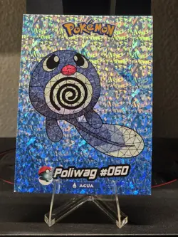 Non-tcg Poliwag #060: Stained Glass Crystal Card Collection - Image 1