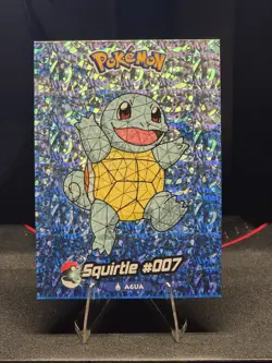 Non tcg Squirtle #007 : Stained Glass Crystal Card Collection - Image 1