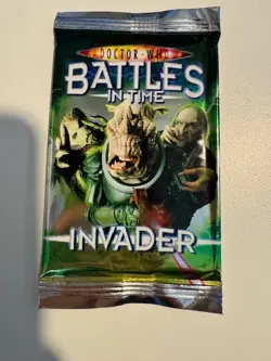 Doctor Who: Battles in Time Invader TCG Factory Sealed 9 Card Pack 2007 RARE - Image 1