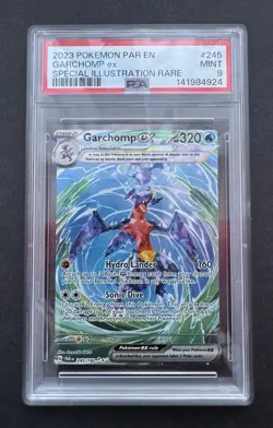 *PSA 9* Garchomp ex 245/182 - Paradox Rift - Mint - Full Art Pokemon Card - Image 1
