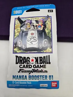 Bandai Dragon Ball Super Fusion World Manga Booster 01 English 12-Card Pack - Image 1
