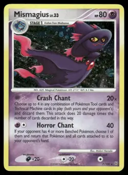 Pokemon Cards Mismagius 7/100 Holo Stormfront Holo Rare LP - Image 1