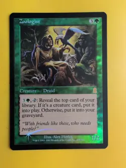 Zoologist. Druid MTG Card. Odyssey.Old Border FOIL. - Image 1