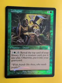 Zoologist. Druid MTG Card. Odyssey.Old Border FOIL. - Image 2