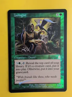 Zoologist. Druid MTG Card. Odyssey.Old Border FOIL. - Image 3