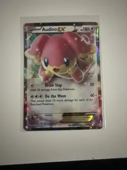 Pokemon Card Audino EX 84/124 Fates Collide Holo Rare Half Art NM - Image 1