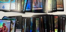 Assorted Lot of Bulk Tokens and Basic Lands (132 count) - Sets from 2020 to 2025 - Image 1