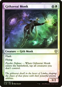 NM Foil Githzerai Monk, MTG, Baldur's Gate, Magic the Gathering, 20 - Image 1