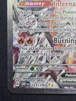 Pokemon Charizard ex Special Illustration Rare Full Art Holo SV03 Obsidian Flam… - Image 5