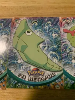 Pokemon Topps Tv Animation 10 Caterpie, 11 Metapod, 12 Butterfree - Image 3