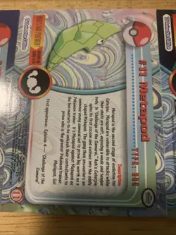 Pokemon Topps Tv Animation 10 Caterpie, 11 Metapod, 12 Butterfree - Image 5