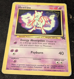 Pokemon TCG Mewtwo #3 Black Star Promo The First Movie promo Illus.Ken Sugimari - Image 3